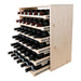 Caverack Modular Wine Rack System in Pine - Six Sliding Shelves - 36 Bottles - LEO fully stocked with all shelves extended