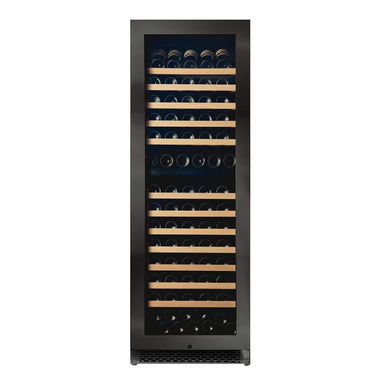 Pevino Majestic 150 bottles Wine Fridge - 2 zones - Black steel front