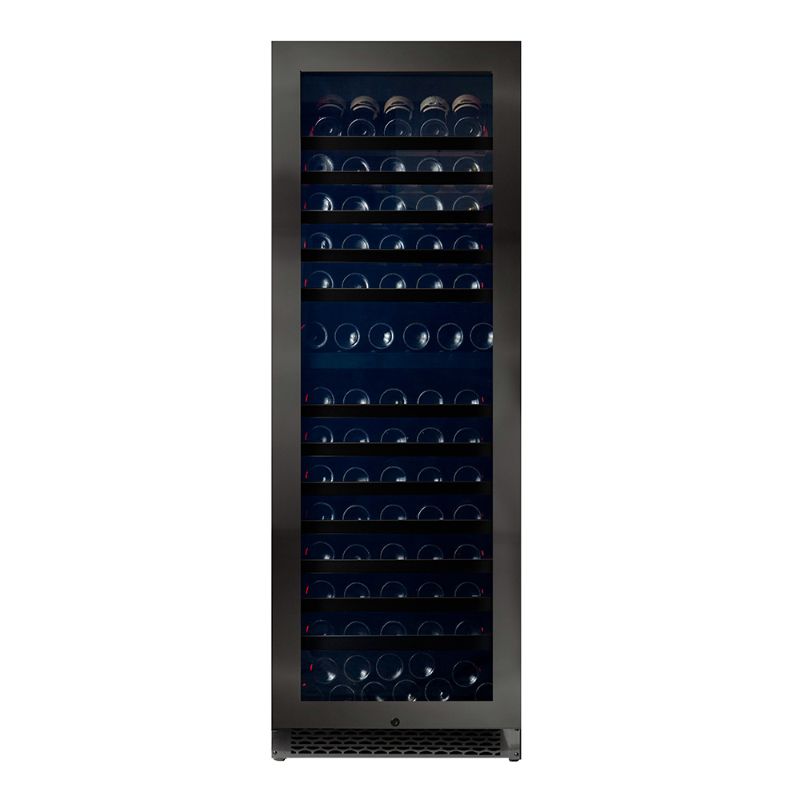 Pevino Majestic 150 bottles Wine Fridge - 2 zones - Black steel front