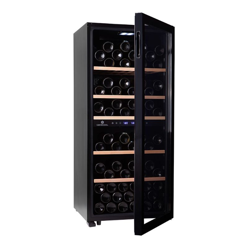 Cavecool Chill Sapphire Wine Fridge - 102 bottles - Dual zone - Black