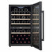 Cavecool Raw Citrine Wine Fridge - 49 bottles - 2 zones - Black