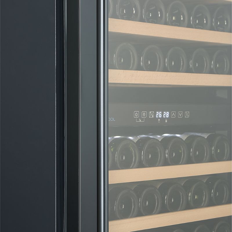 Cavecool Affection Onyx Wine Fridge - 171 bottles - Dual zone - Black