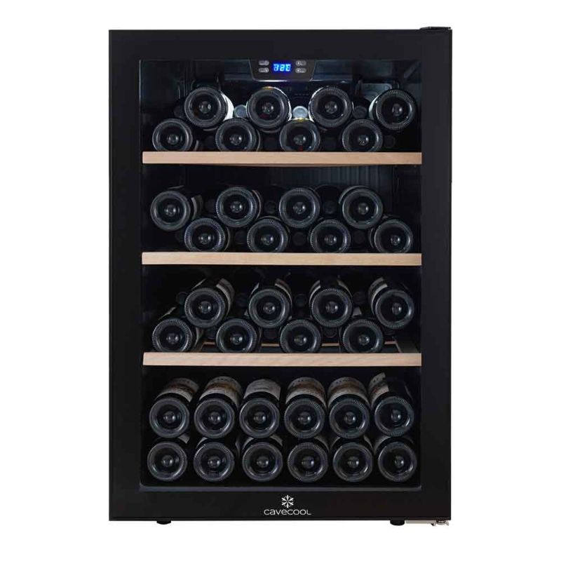 Cavecool Chill Topaz Wine Fridge - 62 bottles - Single zone - Black