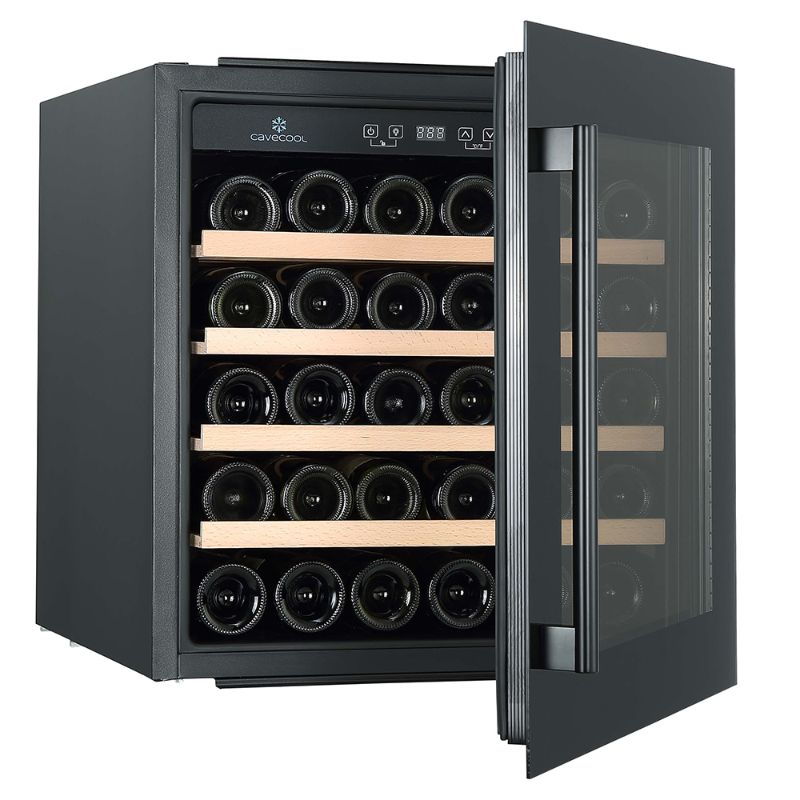 Cavecool Morion Dravite Wine Fridge - 36 bottles - 1 zone - Black - Integrated