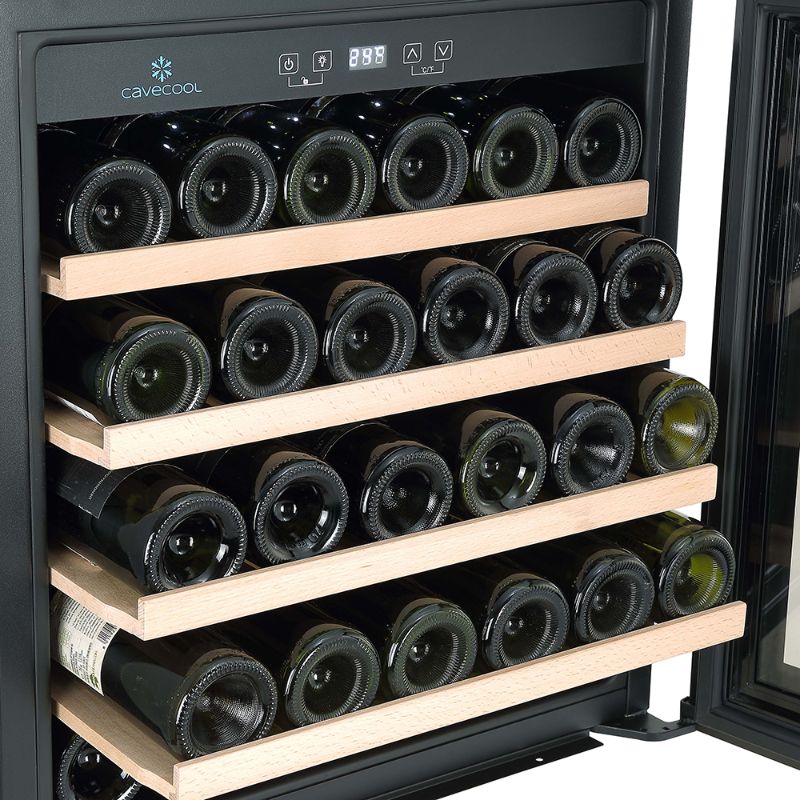 Cavecool Morion Dravite Wine Fridge - 36 bottles - 1 zone - Black - Integrated
