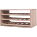 Caverack Modular Wine Rack - Half Leo - 3 Sliding Shelves - Front Angled Image with closed shelves