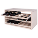 Caverack Modular Wine Rack - Half Leo - 3 Sliding Shelves - Pine - Top Shelf Extended