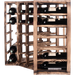 Caverack Modular Wine Racks - CORNER - Burnt Pine S9BPINE 24 Bottles Display Image from Side