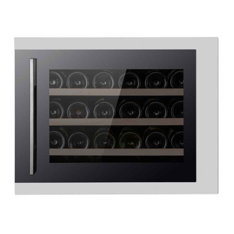 Pevino Majestic 24 bottles Wine Fridge - Single zone - Black/stainless steel - Integrated