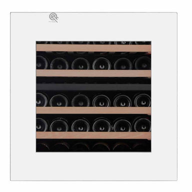 Pevino Majestic 30 bottles Wine Fridge - push open - 2 zones - white - Integrated