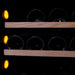 Pevino Majestic 42 bottles Wine Fridge - Dual zone - Black glass front - Integrated