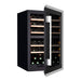 Pevino Majestic 42 bottles Wine Fridge - Dual zone - Black/stainless steel front - Integrated