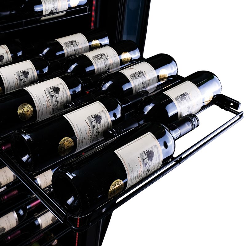 Pevino MS Noble 161 bottles Wine Fridge - Metal shelves - 1 zone - black