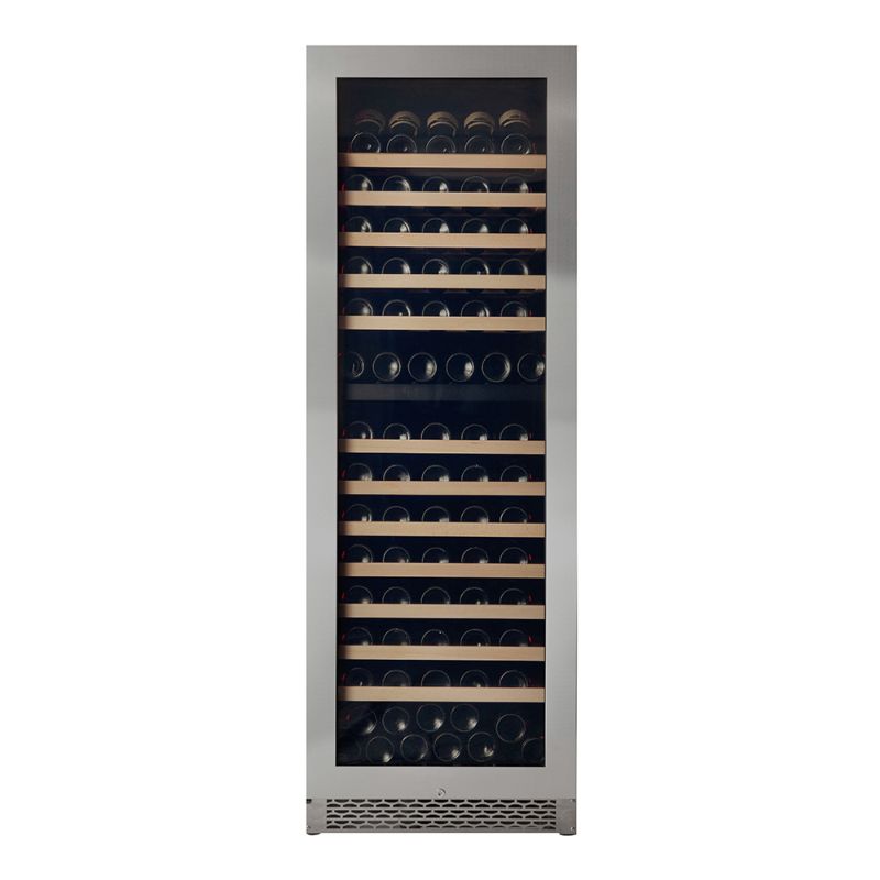 Pevino Majestic 150 Bottle Wine Fridge - Dual Zone - Stainless Steel Front