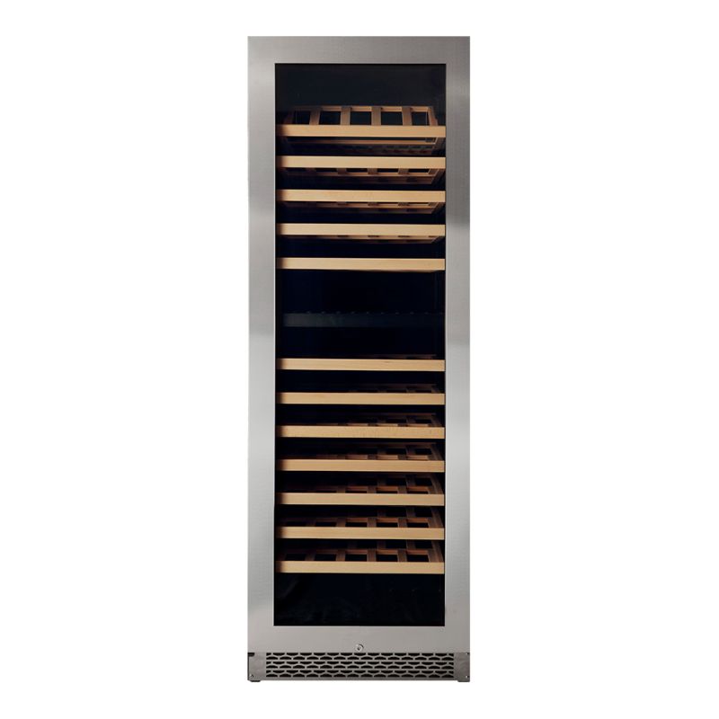 Pevino Majestic 150 Bottle Wine Fridge - Dual Zone - Stainless Steel Front