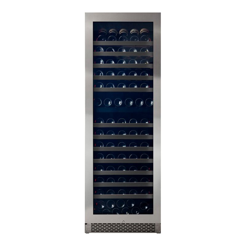 Pevino Majestic 150 Bottle Wine Fridge - Dual Zone - Stainless Steel Front