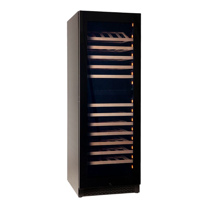 Pevino Majestic 150 bottles Wine Fridge - 2 zones - Black glass front