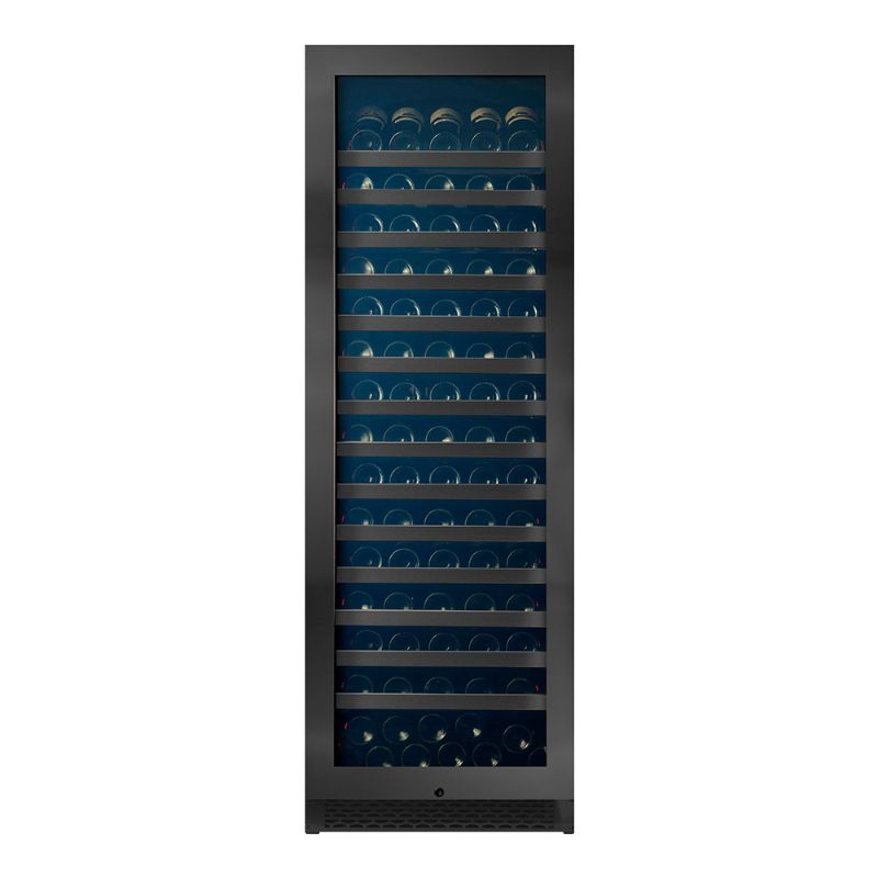 Pevino Majestic 159 bottles Wine Fridge - 1 zone - Black steel front