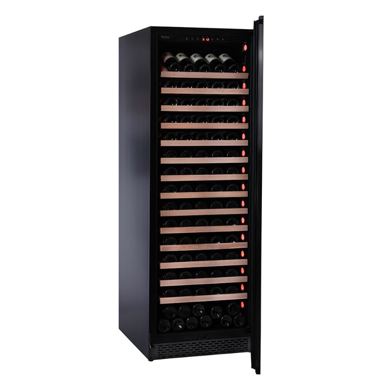 Pevino Majestic 159 bottles Wine Fridge - 1 zone - Black steel front