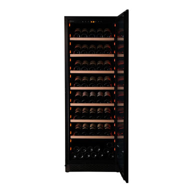  Pevino Majestic Display 159 bottles Wine Fridge - 1 zone - Black glass front