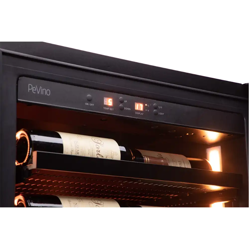 Pevino Imperial ECO 54 Bottle Wine Cooler - Single Zone - Black