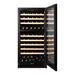 Pevino Majestic 104 bottles Wine Fridge - 2 zones - Black glass front