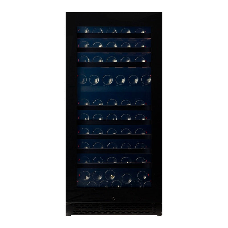 Pevino Majestic 104 bottles Wine Fridge - 2 zones - Black glass front