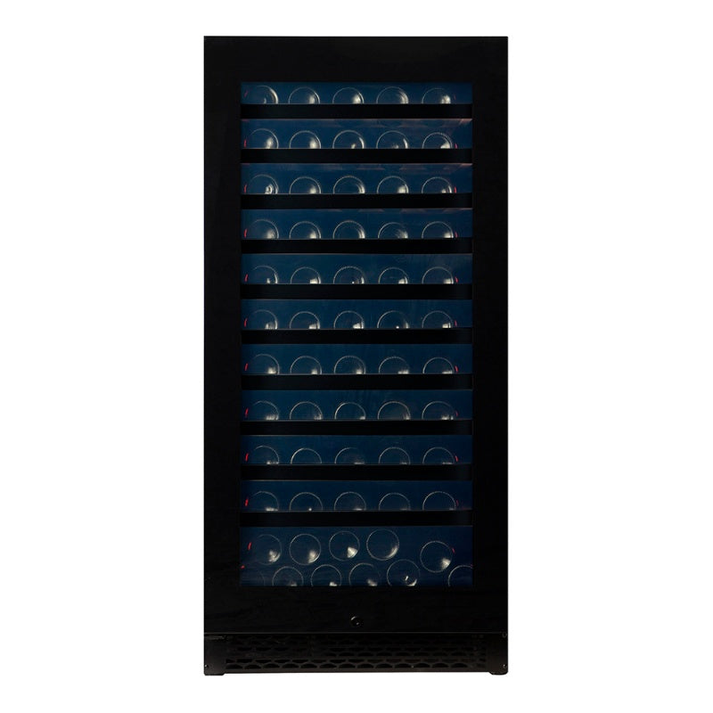 Pevino Majestic 113 bottles Wine Fridge - 1 zone - Black glass front