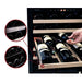 Pevino Majestic 39 bottles Wine Fridge - 2 zones - Black glass front