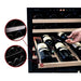 Pevino Majestic 46 bottles Wine Fridge - 1 zone - Black Glassfront