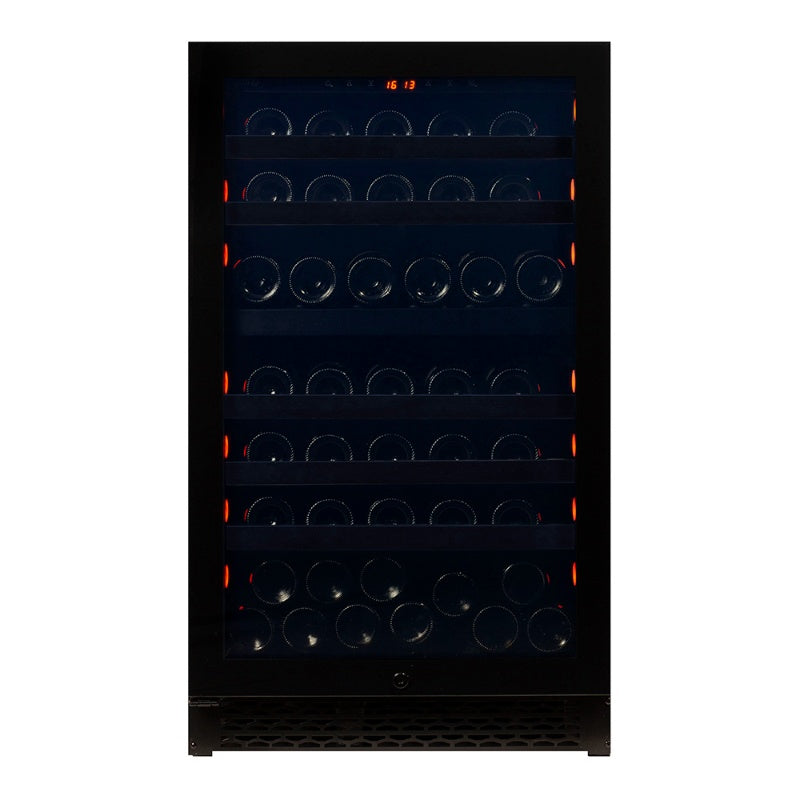 Pevino Majestic 74 bottles Wine Fridge - 2 zones - Black glass front