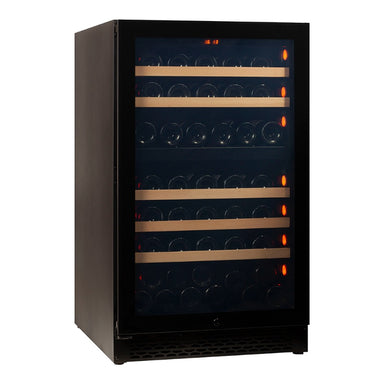 Pevino Majestic 74 bottles Wine Fridge - 2 zones - Black glass front