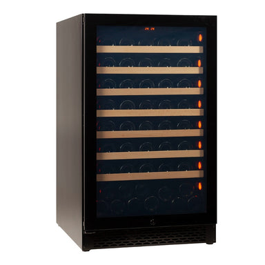 Pevino Majestic 83 bottles Wine Fridge - 1 zone - Black glass front