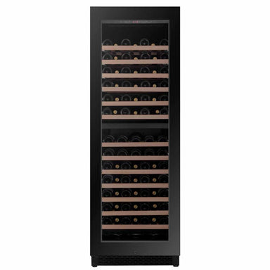 Pevino Majestic 96 bottles Wine Fridge - 2 zones - Black glass front