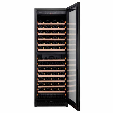 Pevino Majestic 96 bottles Wine Fridge - 2 zones - Black glass front