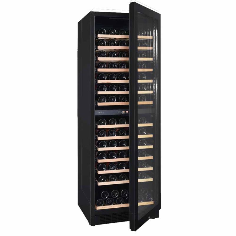 Pevino Noble 141 bottles Wine Fridge - 2 zones - Black glass front