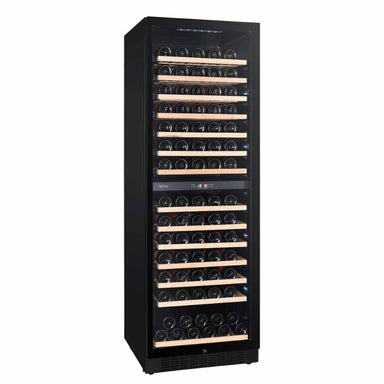 Pevino Noble 141 bottles Wine Fridge - 2 zones - Black glass front
