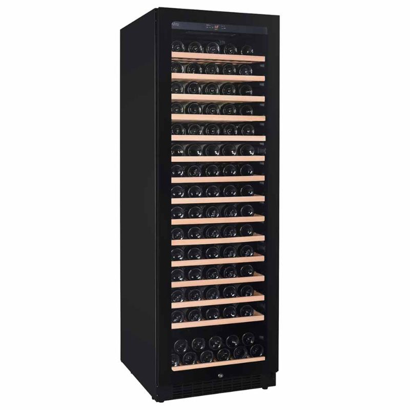 Pevino Noble 148 bottles Wine Fridge - 1 zone - Black glass front
