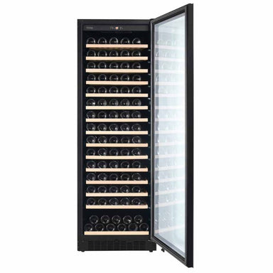 Pevino Noble 148 bottles Wine Fridge - 1 zone - Black glass front