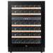 Pevino Noble 41 bottles - 2 zones - Black glass front