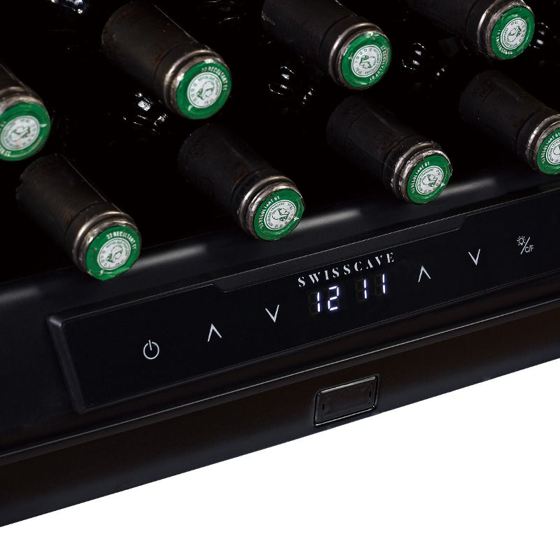 Swisscave Premium Integrated - Dual Zone 42 Bottle Wine Cooler - WLI-160DF