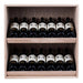 Caverack Modular Wine Rack System in Oak - 14 Bottles - ANDINO - fully stocked main image