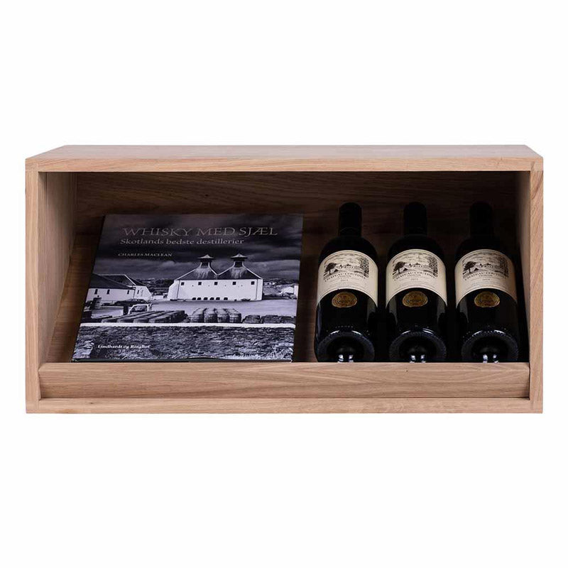 Caverack Modular Wine Rack System in Oak - 7 Bottles - HALF ANDINO front display option