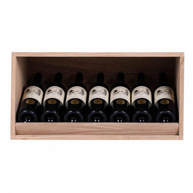Caverack Modular Wine Rack System in Oak - 7 Bottles - HALF ANDINO stocked front view