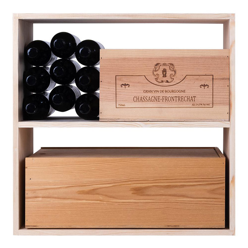 Caverack Modular Wine Rack System in Pine - Fixed Shelves - CENZO