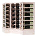 Caverack Modular Wine Rack System in Pine - 24 Bottles - CORNER angled view with base