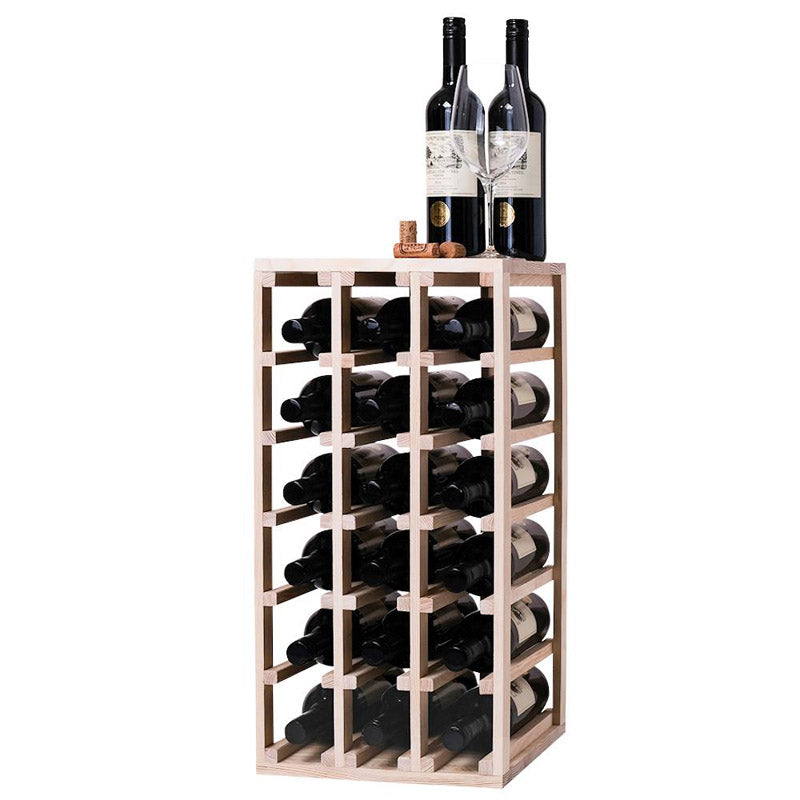 Caverack Modular Wine Rack System in Pine - 15 Bottles - HALF ALDA Display Option