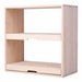 Caverack Modular Wine Rack System in Pine - Sliding Shelves - PERNO angled front view