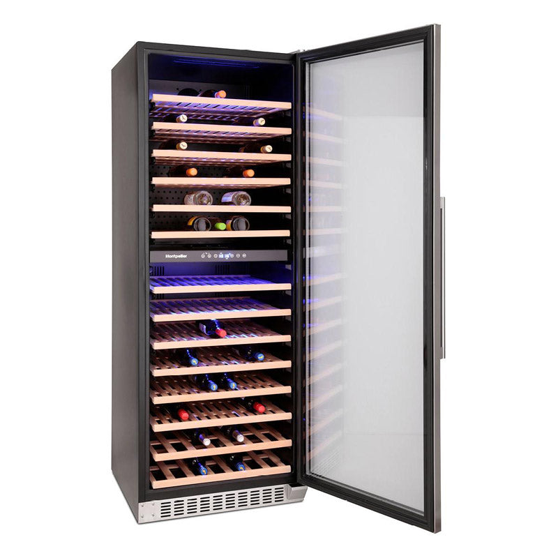 Montpellier - WC181X - Dual Zone 181 Bottle Wine Cooler in Stainless Steel