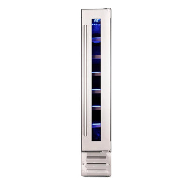 Montpellier - WC7X - Slimline 7 Bottle Wine Cooler in Stainless Steel Front View